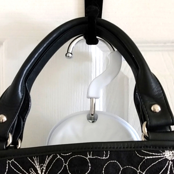 Talbot's Black Flowered Purse - Picture 3 of 5